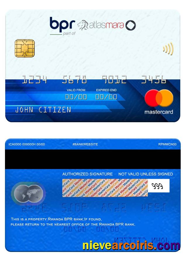 Rwanda BPR bank mastercard